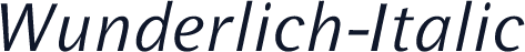 Wunderlich-Italic