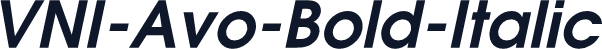 VNI-Avo-Bold-Italic