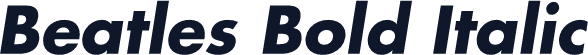 Beatles Bold Italic
