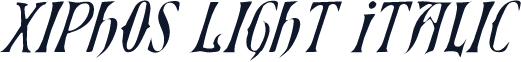 Xiphos Light Italic