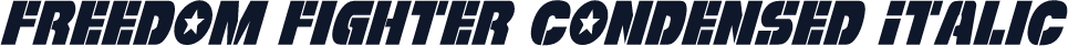 Freedom Fighter Condensed Italic