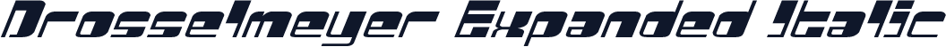 Drosselmeyer Expanded Italic