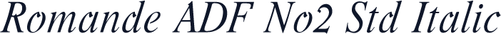 Romande ADF No2 Std Italic