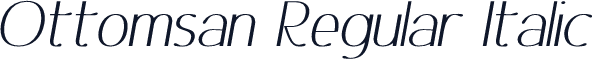 Ottomsan Regular Italic
