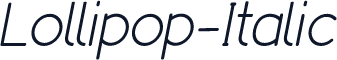 Lollipop-Italic