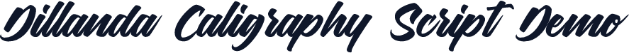 Dillanda Caligraphy Script Demo