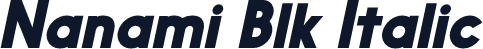 Nanami Blk Italic