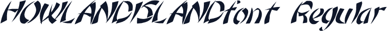 HOWLANDISLANDfont Regular
