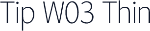 Tip W03 Thin