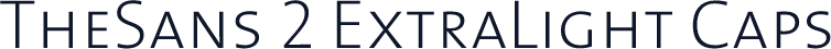 TheSans 2 ExtraLight Caps