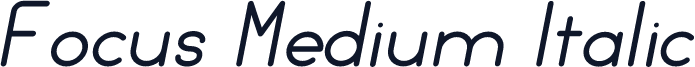 Focus Medium Italic