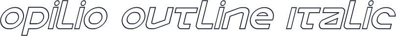 Opilio Outline Italic