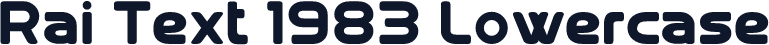 Rai Text 1983 Lowercase