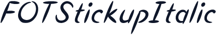 FOTStickupItalic