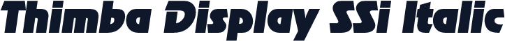 Thimba Display SSi Italic