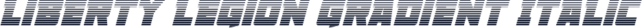 Liberty Legion Gradient Italic