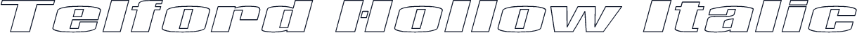 Telford Hollow Italic