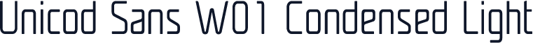 Unicod Sans W01 Condensed Light