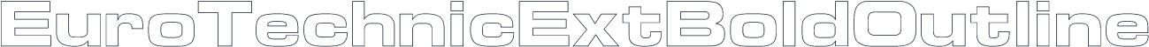 EuroTechnicExtBoldOutline