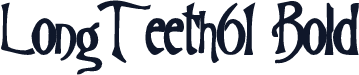 LongTeeth61 Bold