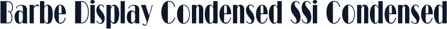 Barbe Display Condensed SSi Condensed