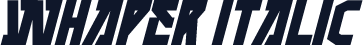 WHAPER Italic