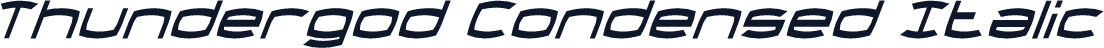 Thundergod Condensed Italic