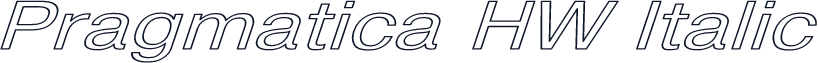 Pragmatica HW Italic