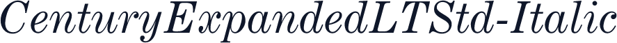 CenturyExpandedLTStd-Italic