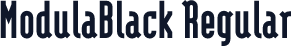 ModulaBlack Regular