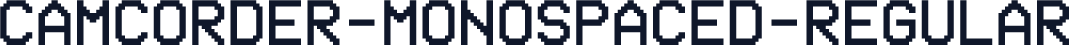 Camcorder-Monospaced-Regular