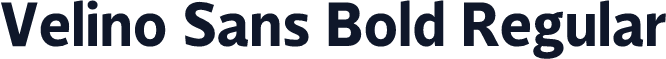 Velino Sans Bold Regular