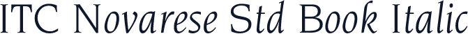 ITC Novarese Std Book Italic