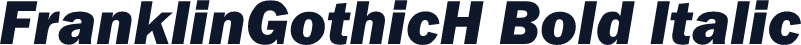 FranklinGothicH Bold Italic