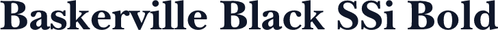 Baskerville Black SSi Bold