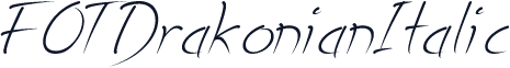 FOTDrakonianItalic