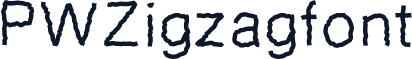PWZigzagfont