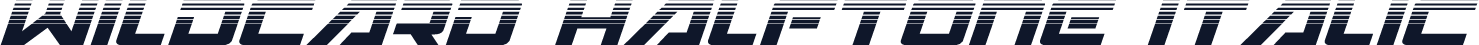 Wildcard Halftone Italic