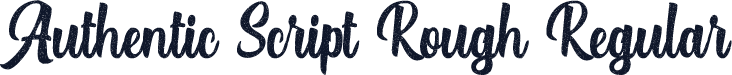Authentic Script Rough Regular