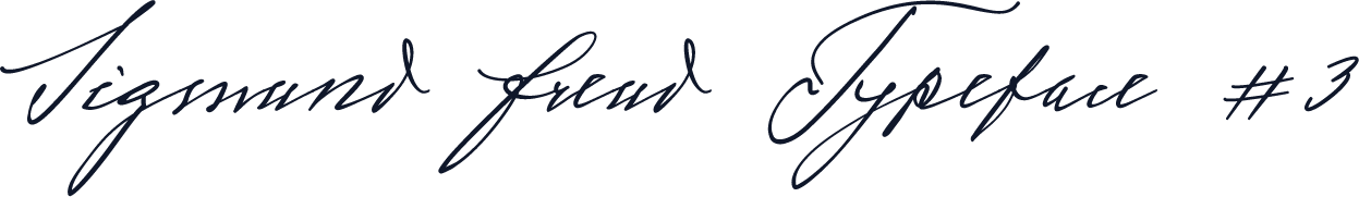Sigmund Freud Typeface #3