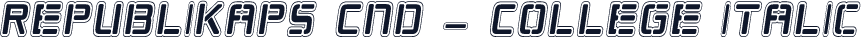 Republikaps Cnd - College Italic