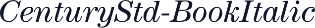CenturyStd-BookItalic