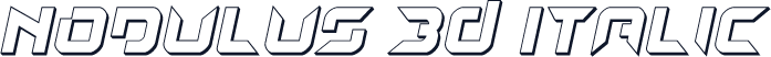 Nodulus 3D Italic