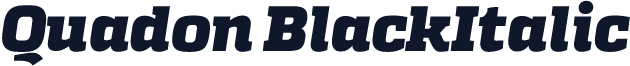 Quadon BlackItalic