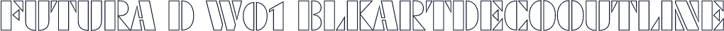 Futura D W01 BlkArtDecoOutline