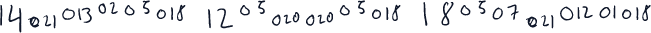 Number Letter Regular