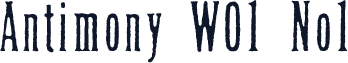 Antimony W01 No1