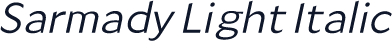 Sarmady Light Italic