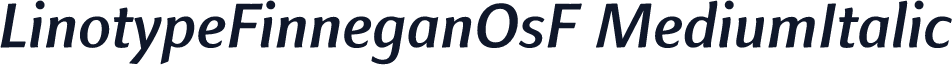 LinotypeFinneganOsF MediumItalic
