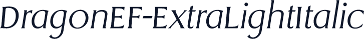 DragonEF-ExtraLightItalic
